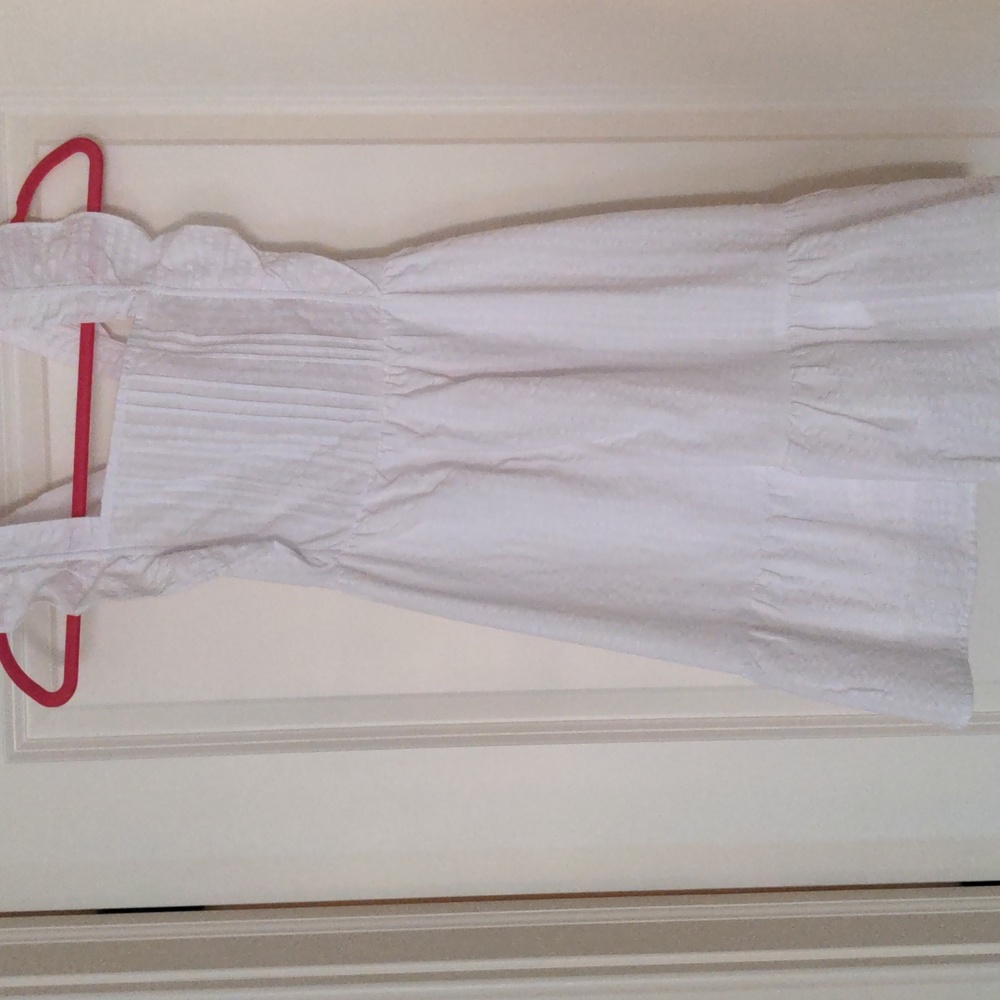 Girls White summer dress size 10-12